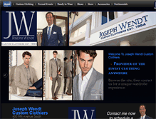 Tablet Screenshot of josephscustomclothiers.com